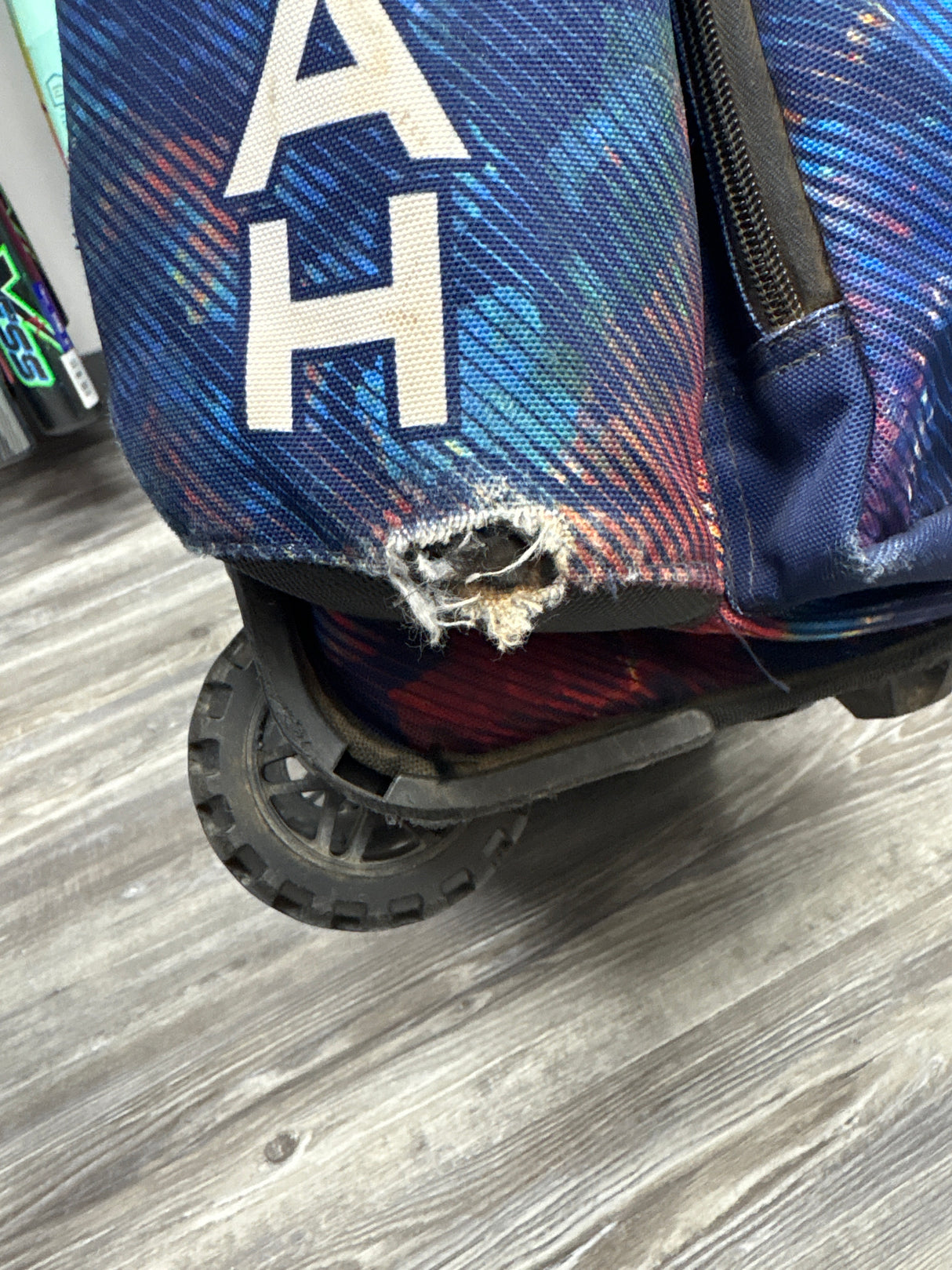 Used Boombah Roller Bag - Blue Tie Dye