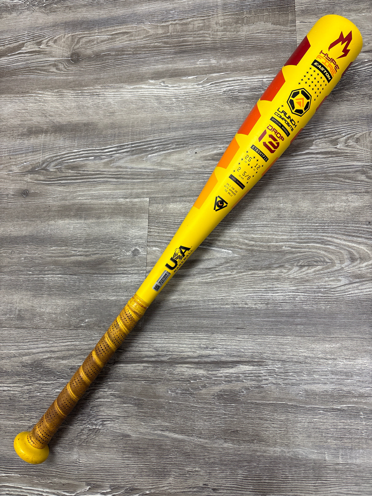Used Easton Hype Fire 25/12 USA Bat Certified Drop 13 Tee Ball Bat