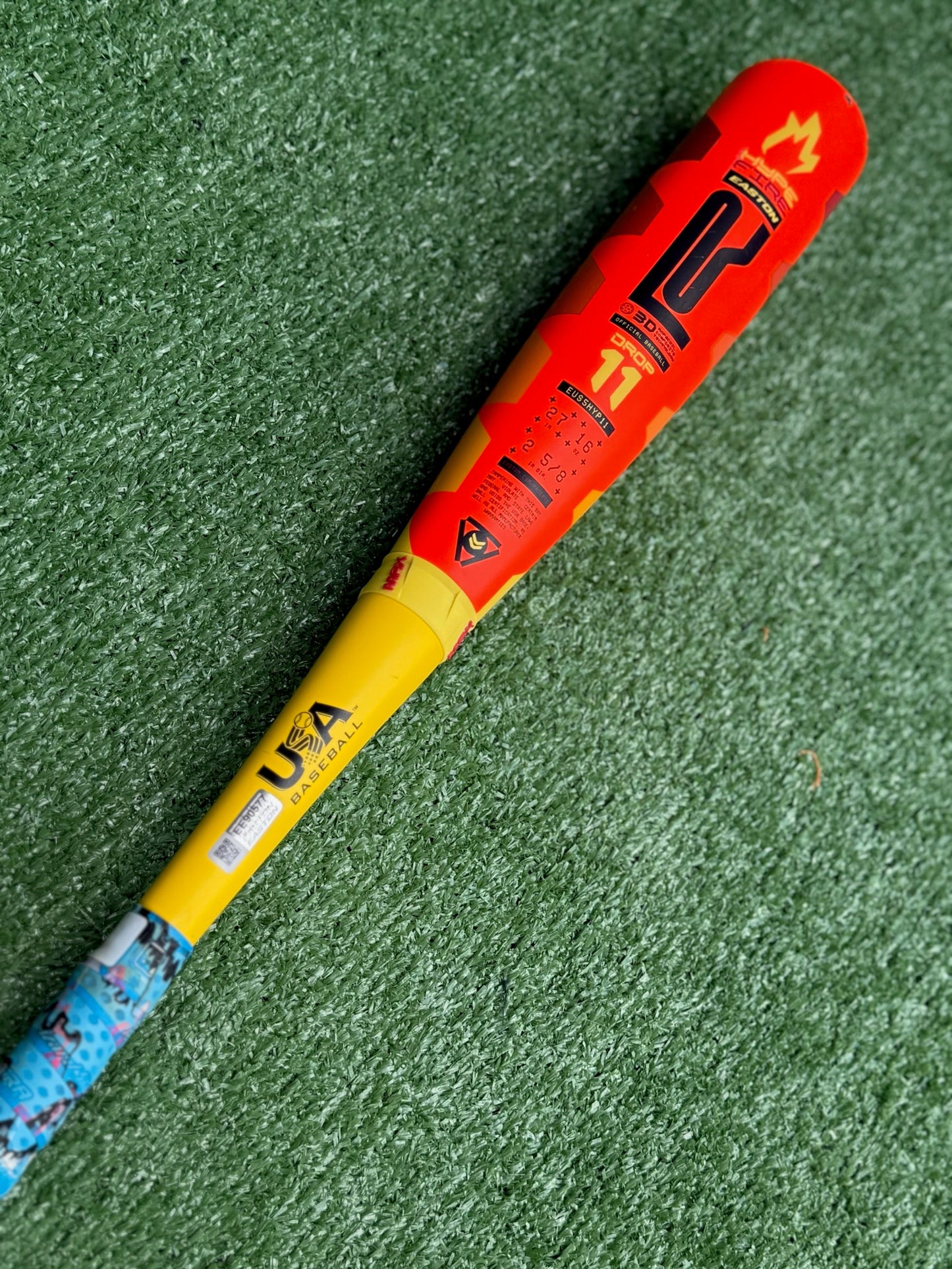 Used 2025 Easton Hype Fire 26/17 USA Bat Certified Drop 11