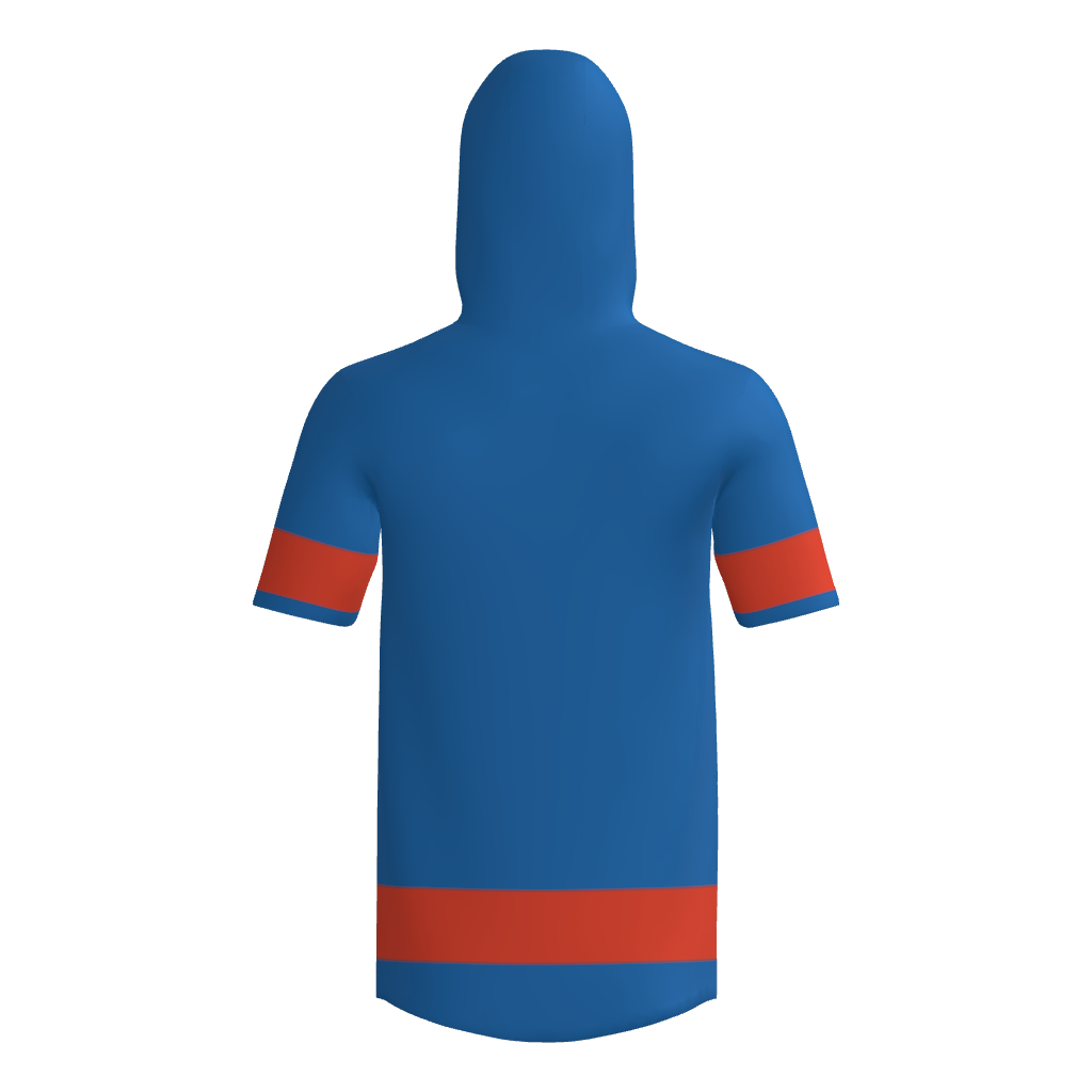 Kinetic Athletix Short Sleeve Sublimated Player Hoodie - Blue