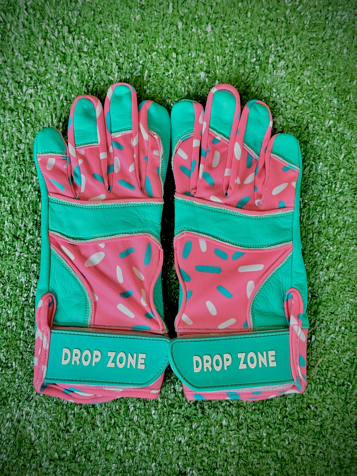 Drop Zone Sprinkle Series Short Cuff Batting Gloves - Miami