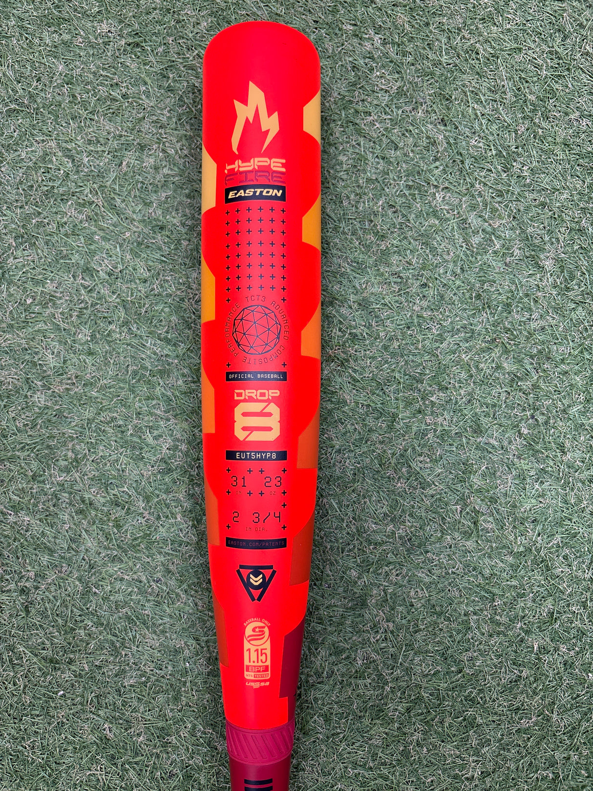 Used 2025 Easton Hype Fire 31/23 USSSA Certified Drop 8