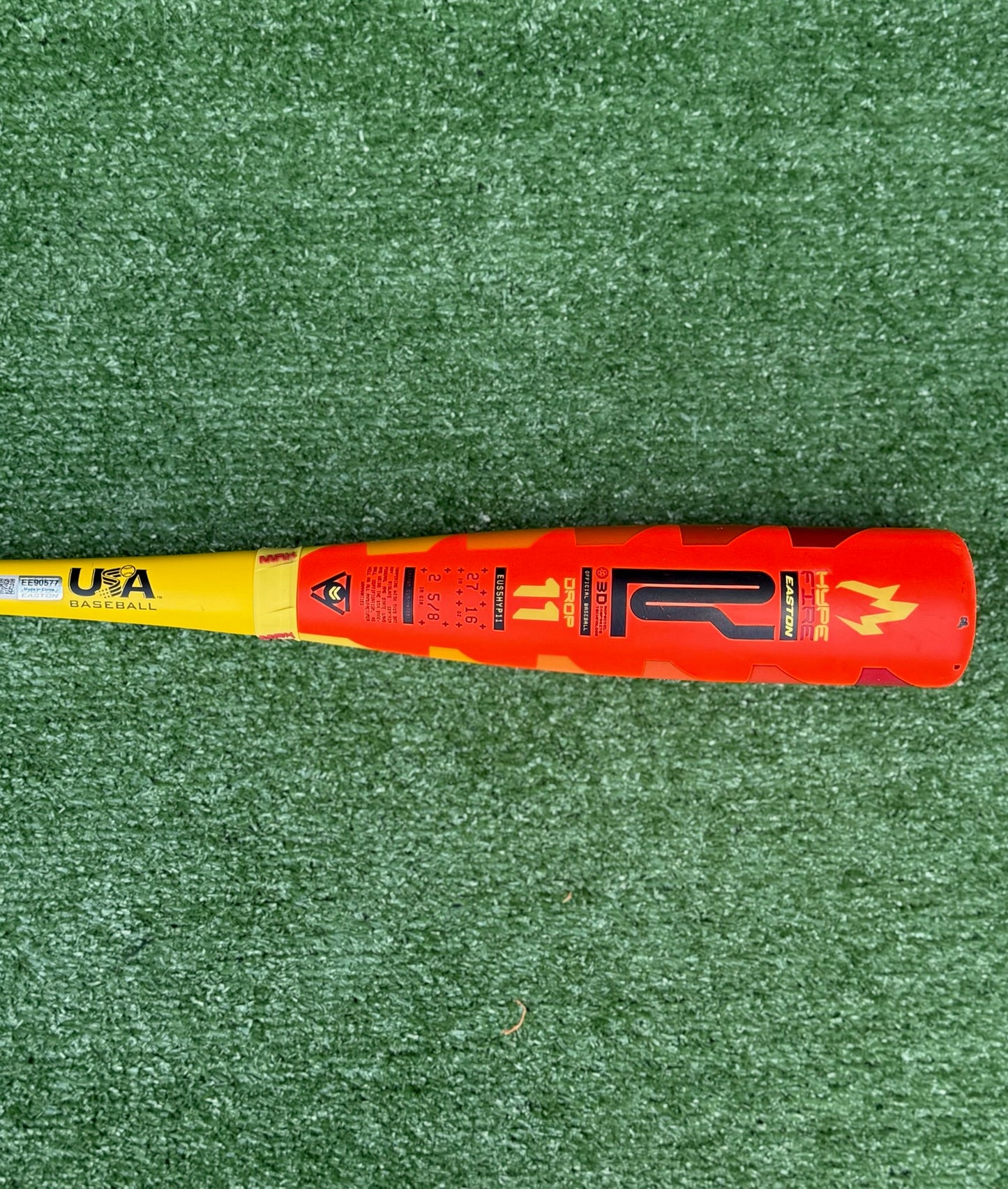 Used 2025 Easton Hype Fire 26/17 USA Bat Certified Drop 11