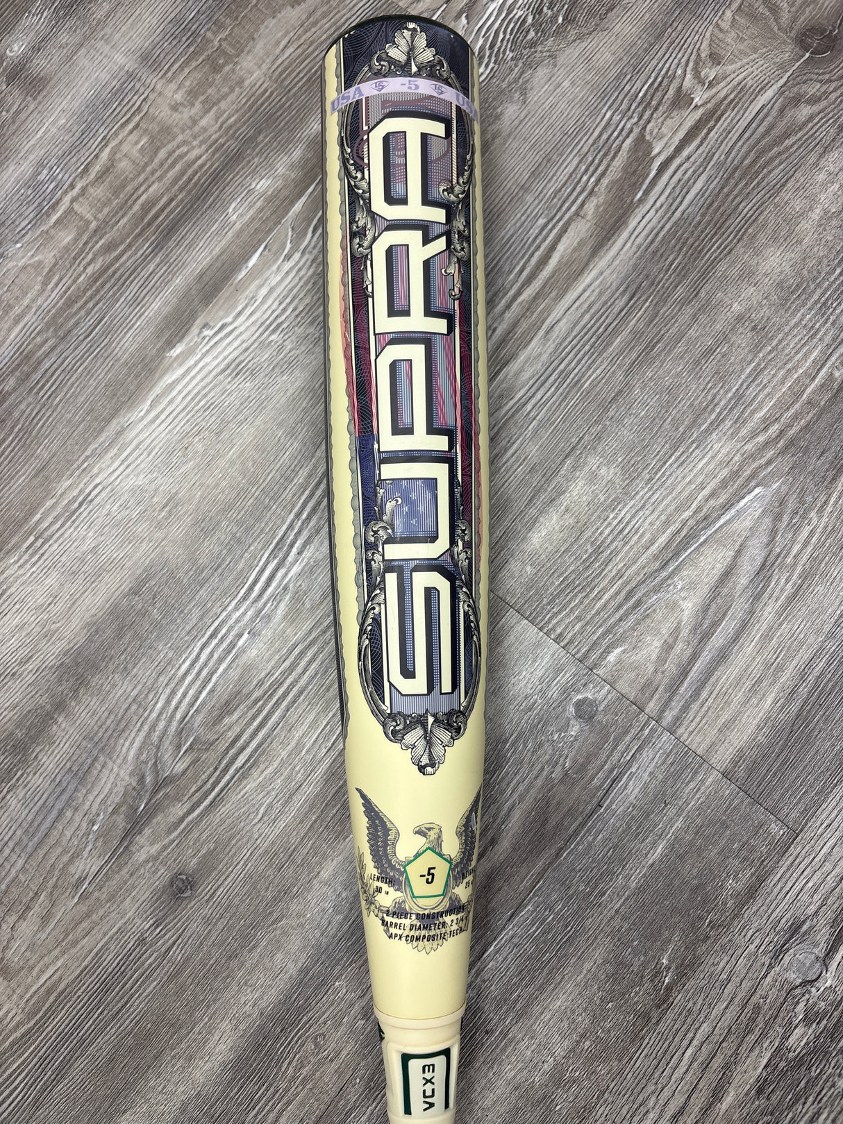 Used 2026 Louisville Slugger Supra "Minted" 30/25 USSSA Certified Drop 5