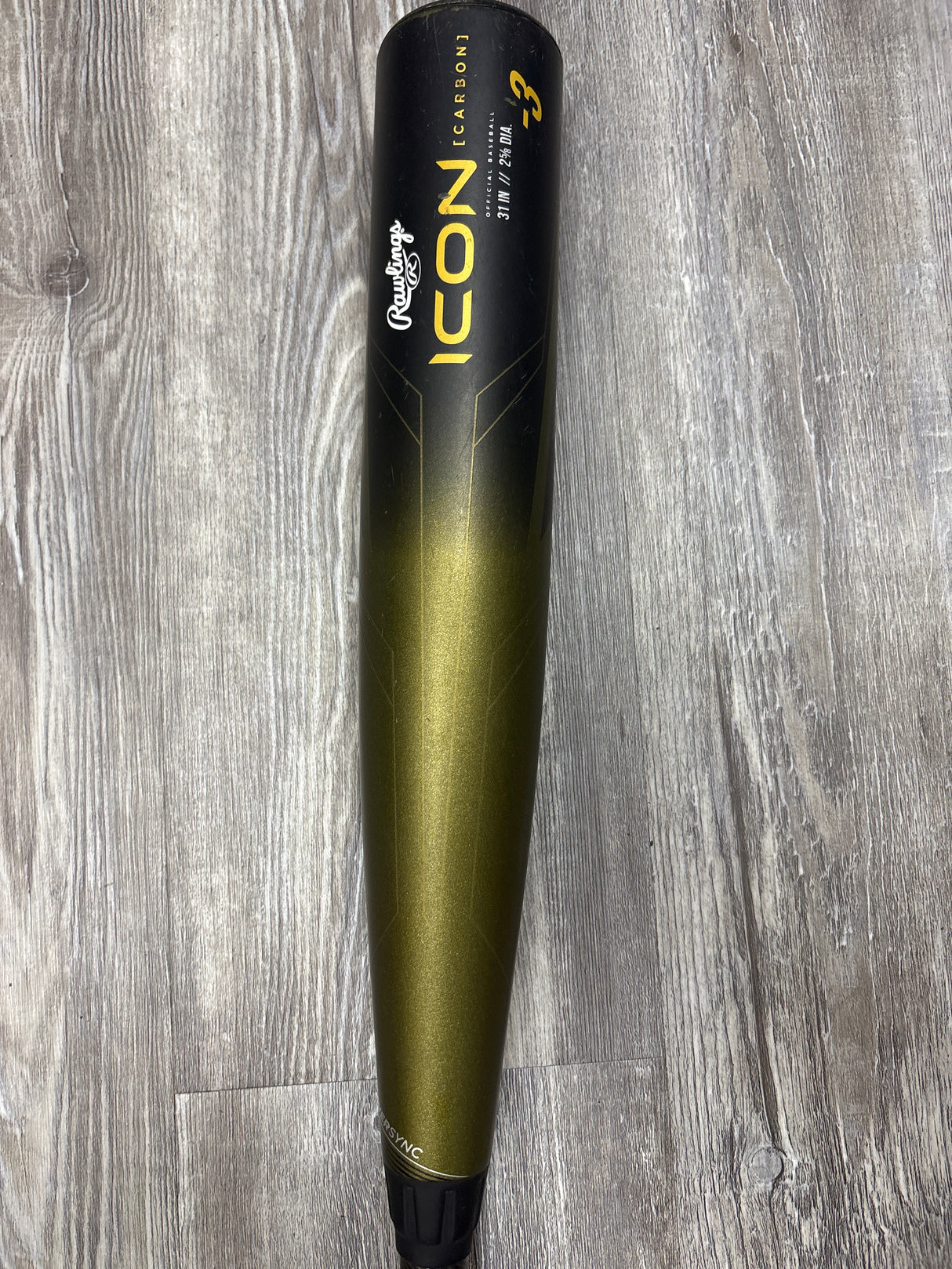 Used 2023 Rawlings Icon 31/28 BBCOR Certified Drop 3