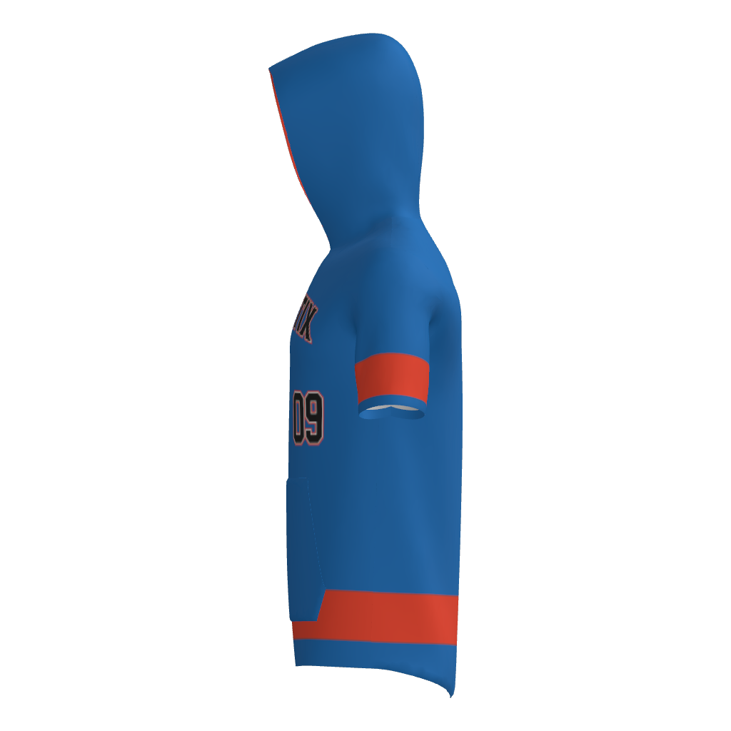 Kinetic Athletix Short Sleeve Sublimated Player Hoodie - Blue