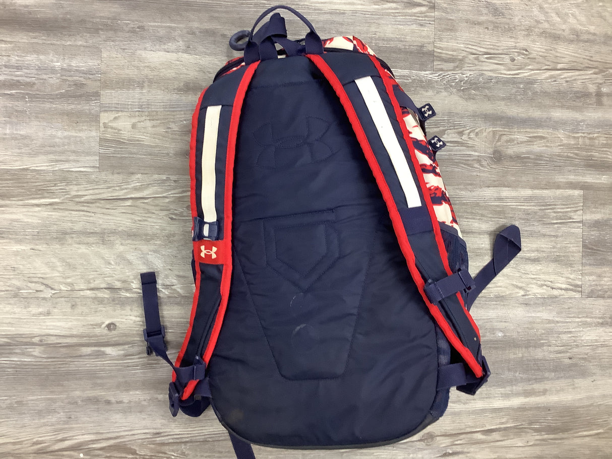 Used Under Armor Utility Baseball Print Backpack