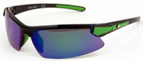Rawlings Youth Sunglasses Black/Green W/ Bluegreen Mirror