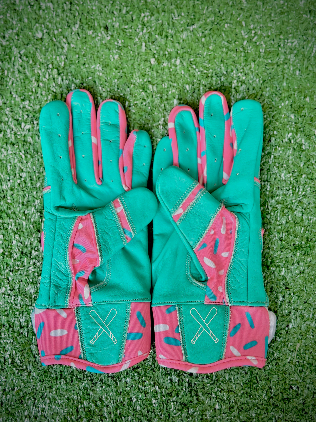 Drop Zone Sprinkle Series Short Cuff Batting Gloves - Miami