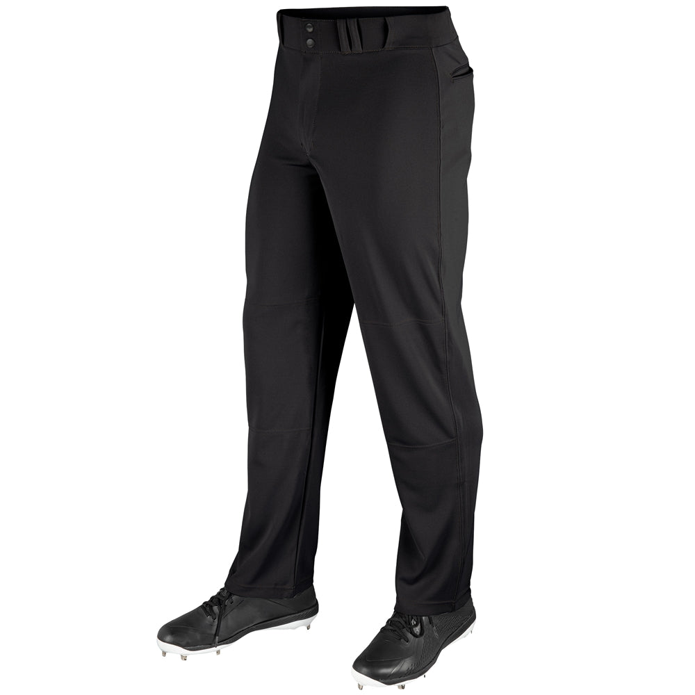 Champro Open Bottom Relaxed Fit MVP Baseball Pant - Black