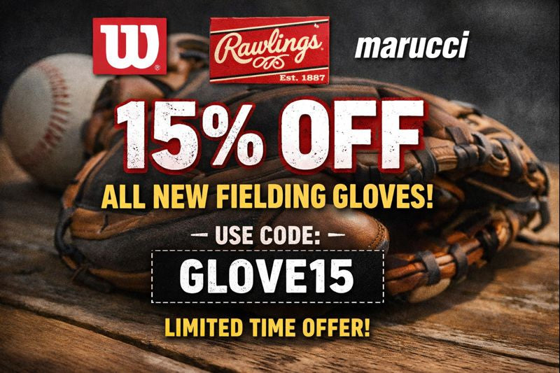 15% off all New Fielding Gloves