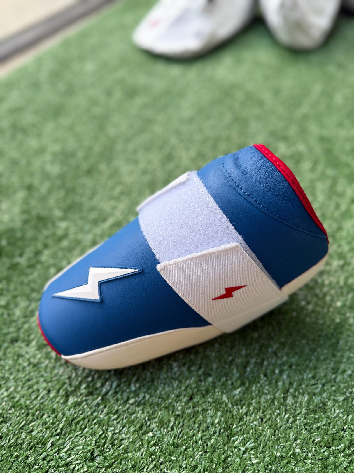 Bruce Bolt Adult Size Elbow Guard - Red, White & Blue