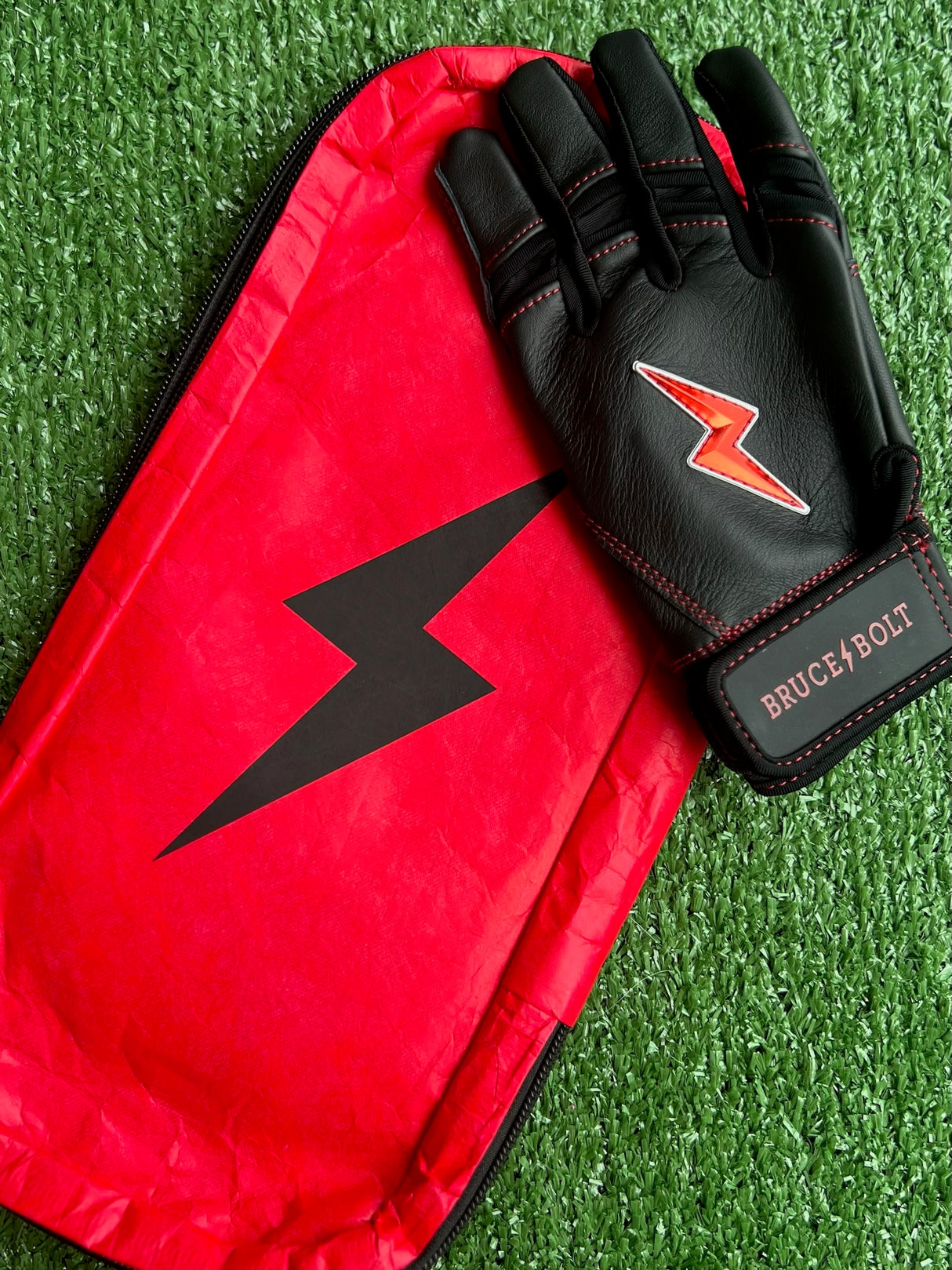 Bruce Bolt Creator Series TC42 Black Short Cuff Batting Gloves