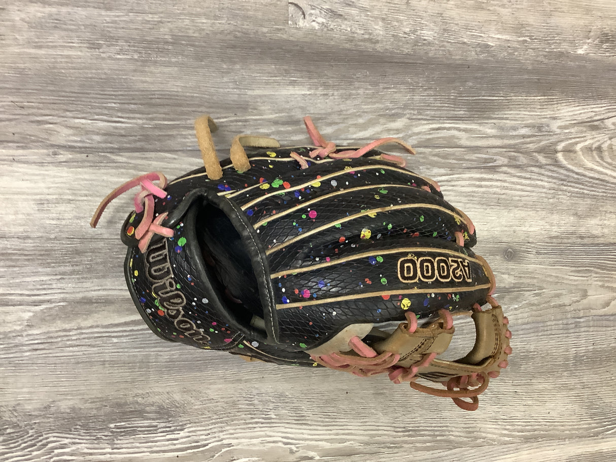 Used Wilson A2000 1786 "Splatter" 11.5in Infield Baseball Glove