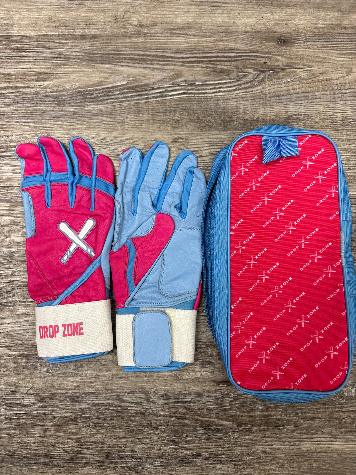 Drop Zone Original Series Long Cuff Batting gloves - Cotton Candy