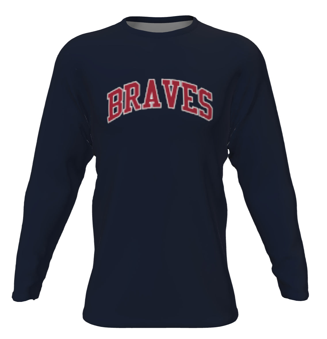 Carter Braves Champro Fan Long Sleeve Tee Shirt