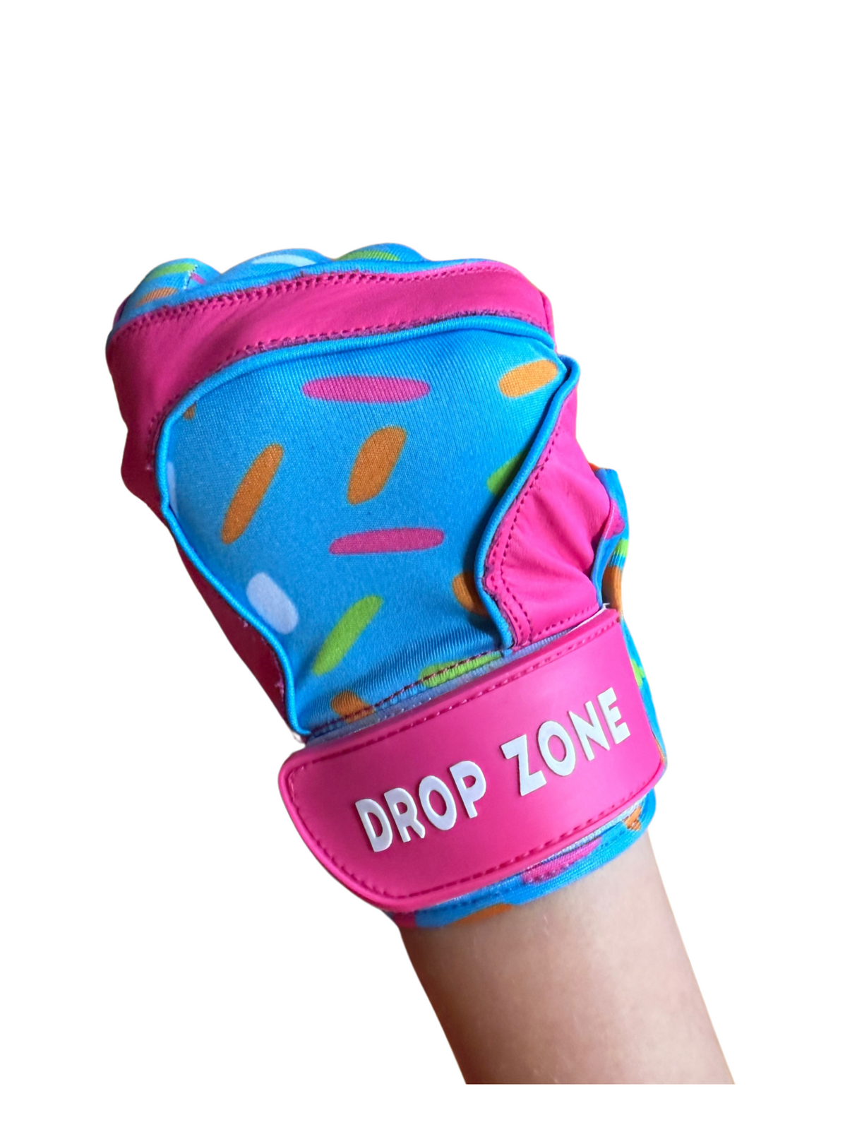Drop Zone Sprinkle Series Short Cuff Batting Gloves - Sherbet