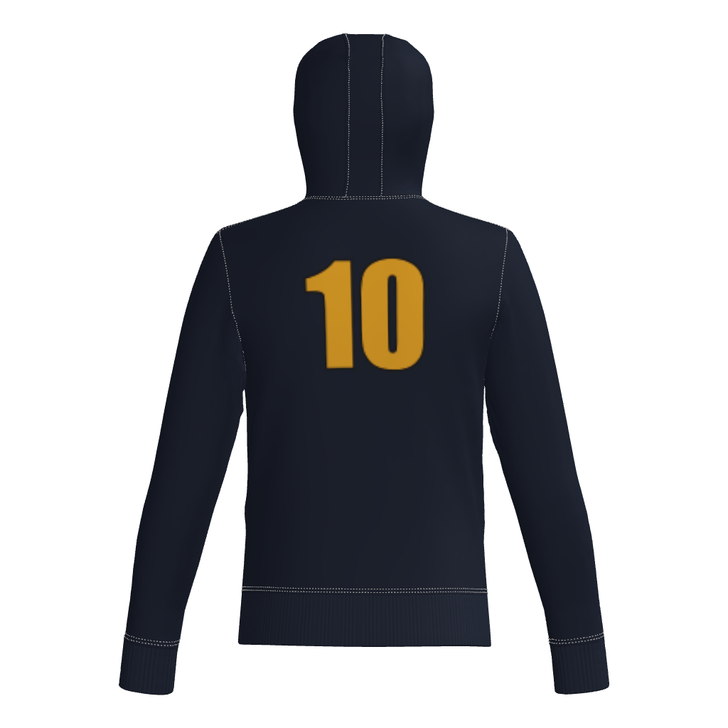 Hoots 60/40 Cotton Blend DTF Fleece Hoodie W/ Number