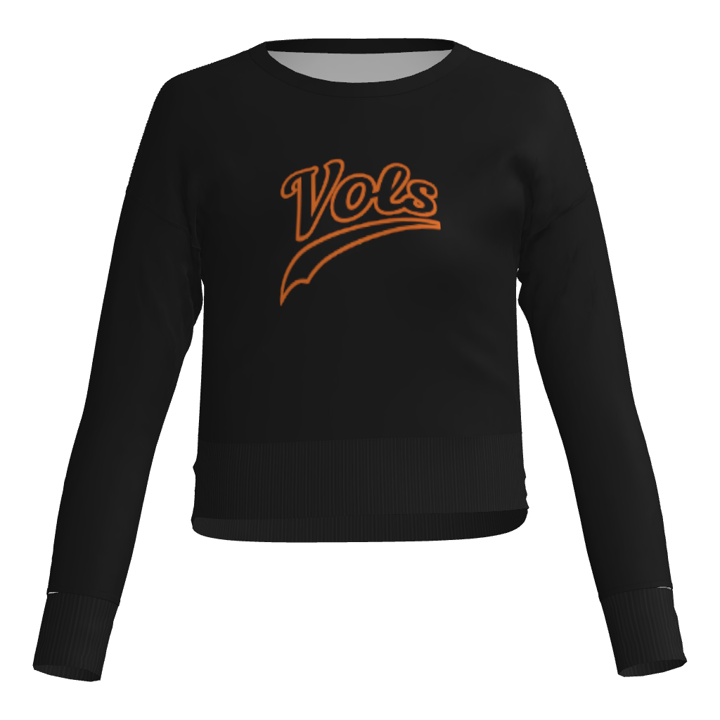 Vols Women's Crop Crew Neck Sweatshirt