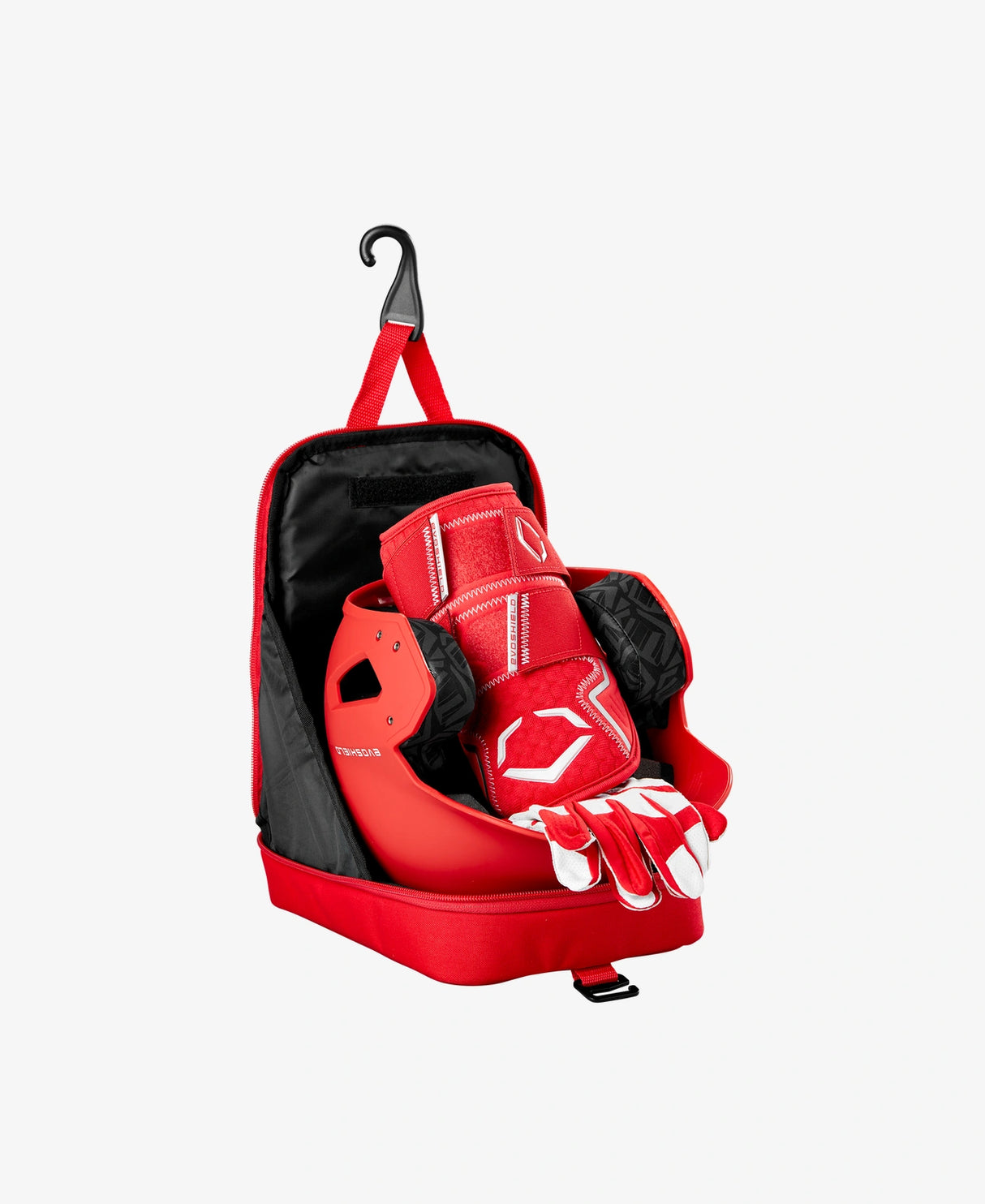 New EvoShield Recruit Backpack with Dugout Cubby - Scarlet