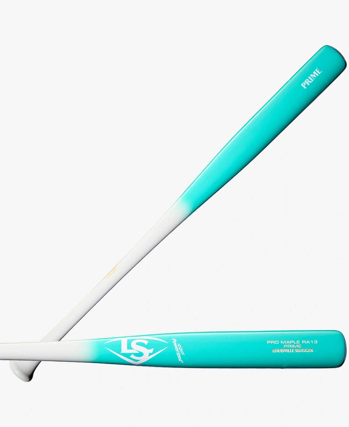 Pro Prime Maple RA13 Baseball Bat - Teal/White
