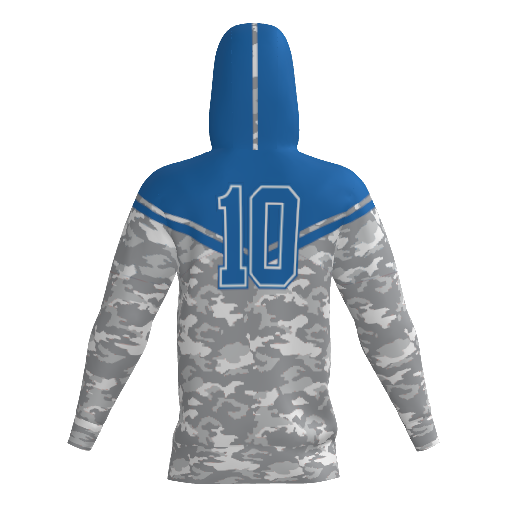 Kinetic Athletix Sublimated Fleece Player Hoodie - Blue/Camo
