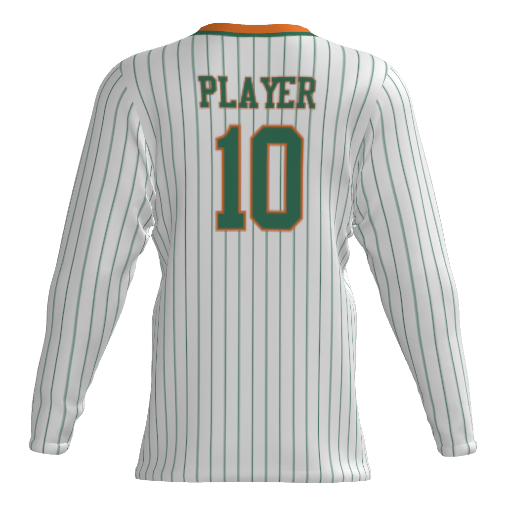 Dirt Dragons Player Long Sleeve Dri-Gear Sublimated Tee Shirt - Pinstripe