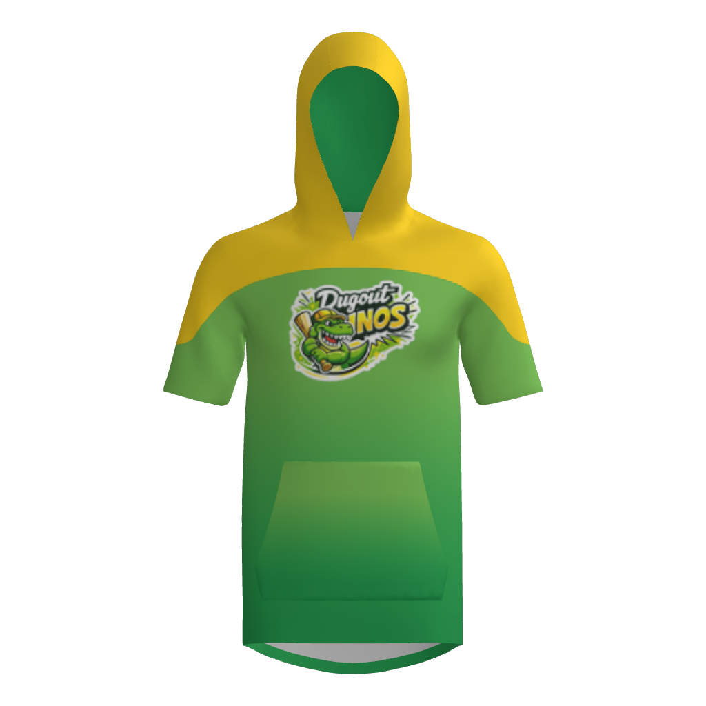 Dugout Dino's Short Sleeve Sublimated Player Hoodie