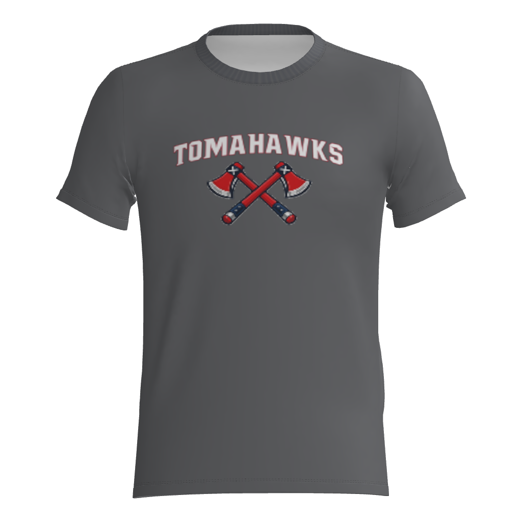 Tomahawks Short Sleeve Cotton Blend DTF Fan Tee Shirt