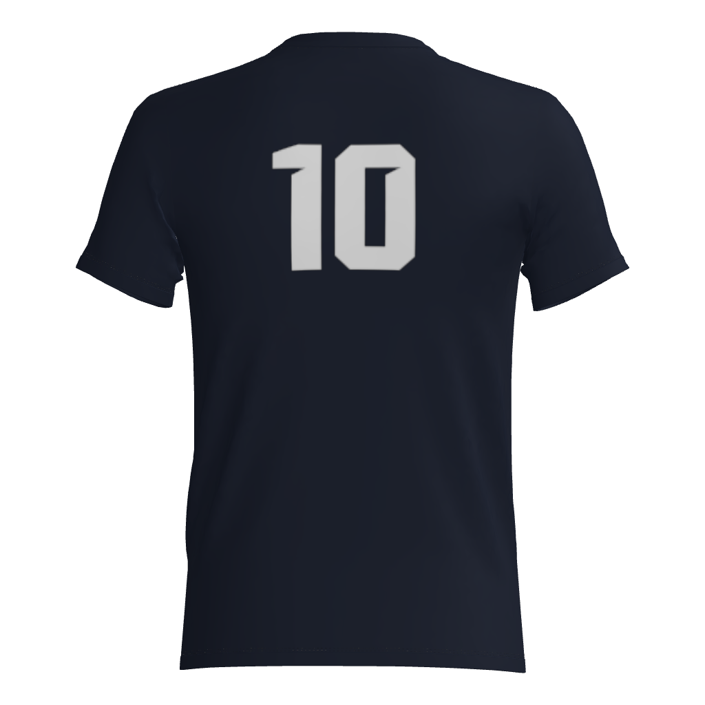 Tomahawks Short Sleeve Cotton Blend DTF Fan Tee Shirt - Navy