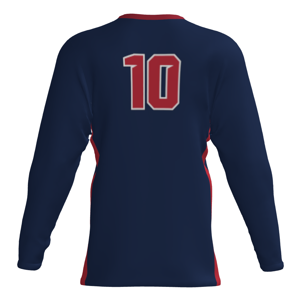 Tomahawks Long Sleeve Dri-Gear Sublimated Tee Shirt - Navy