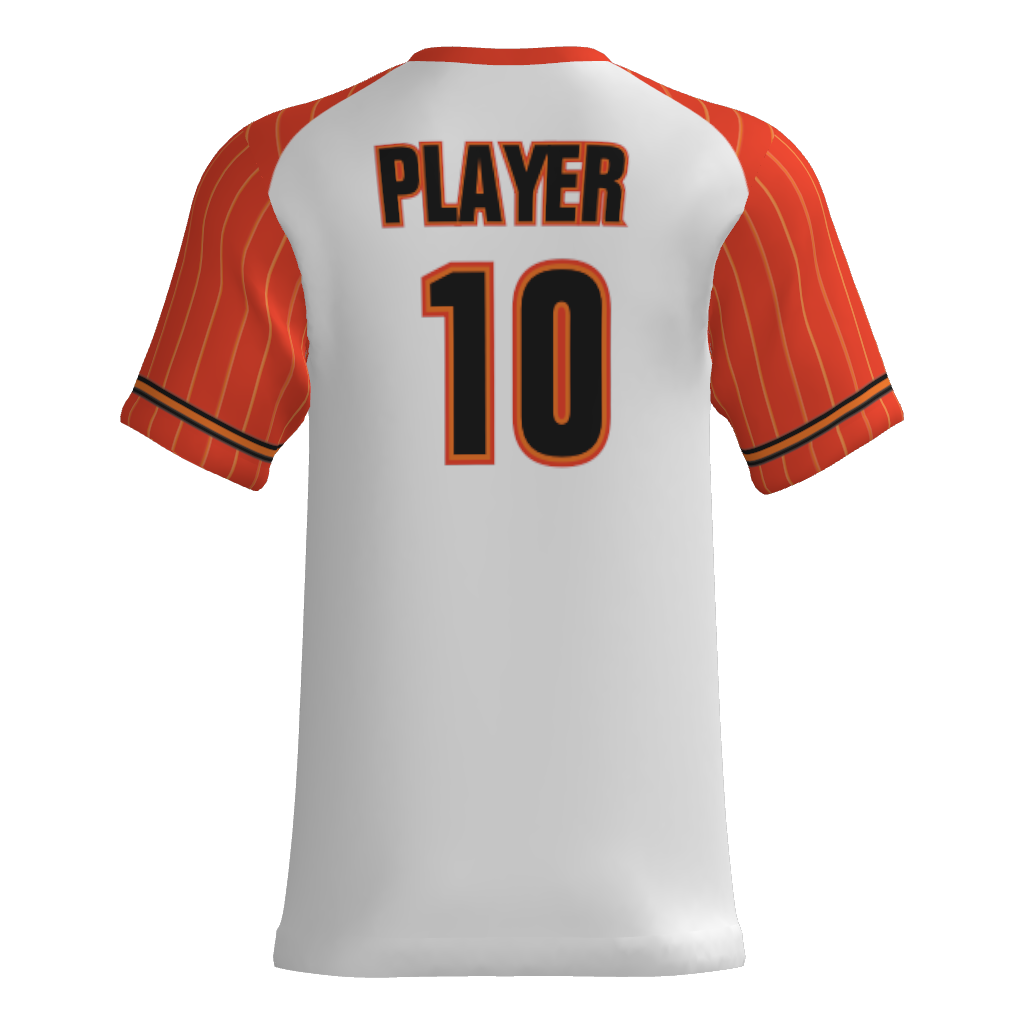 Sevier Heat V-Neck Game Jersey - White/Orange