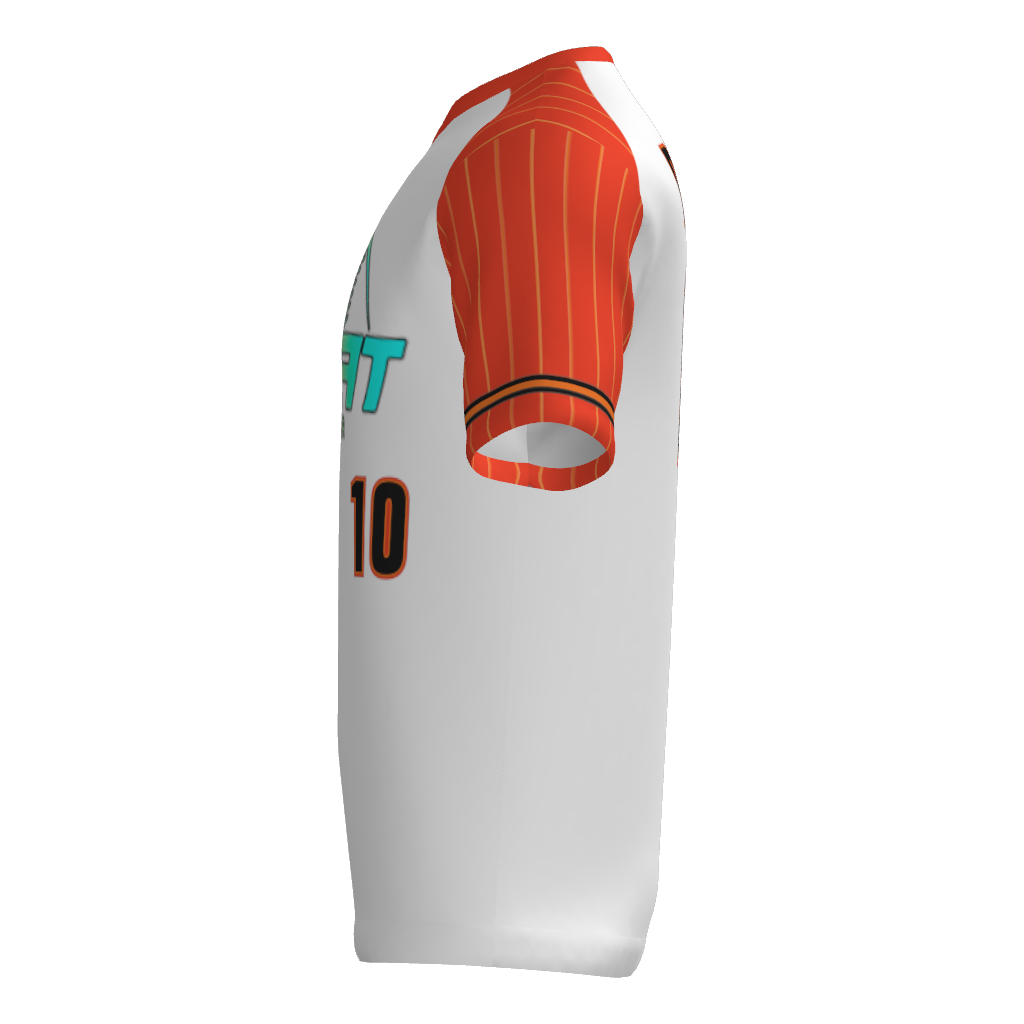 Sevier Heat V-Neck Game Jersey - White/Orange