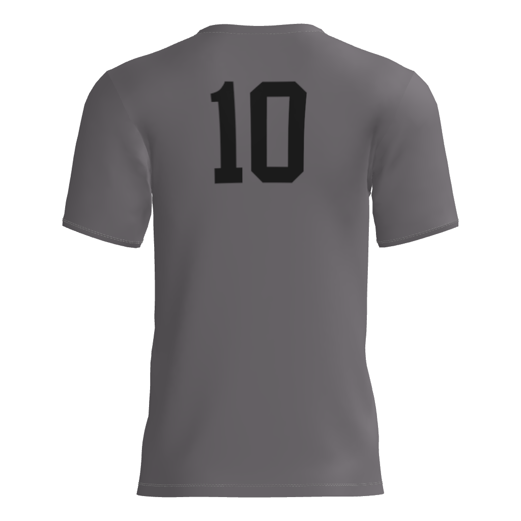 Ridge Runners Short Sleeve Dri-Gear DTF Tee Shirt Grey W/Number