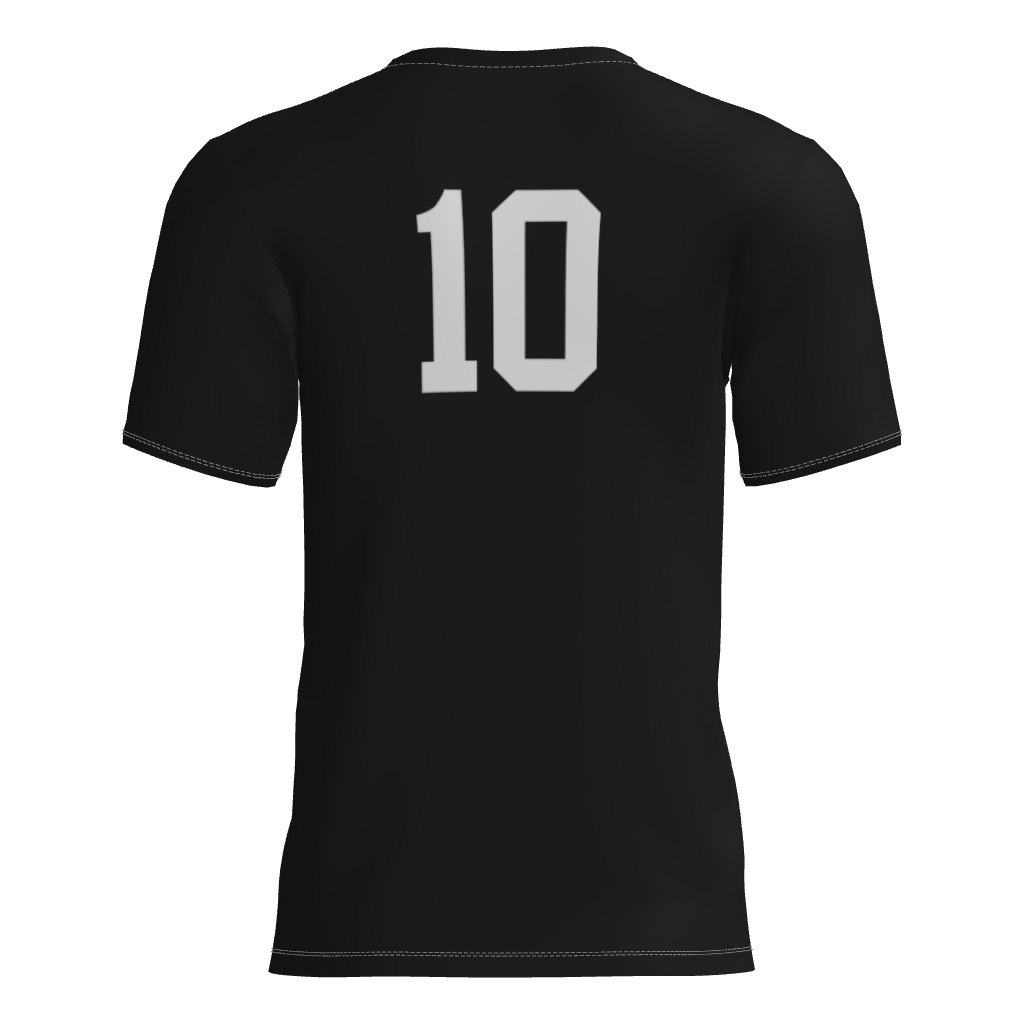 Ridge Runners Short Sleeve Dri-Gear DTF Tee Shirt Black W/Number