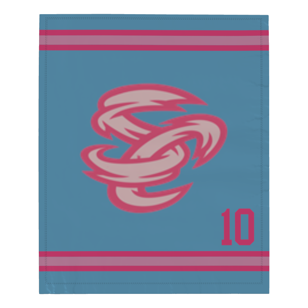 Stormchasers Microfleece Blanket - 50" W X 60" L - With Number