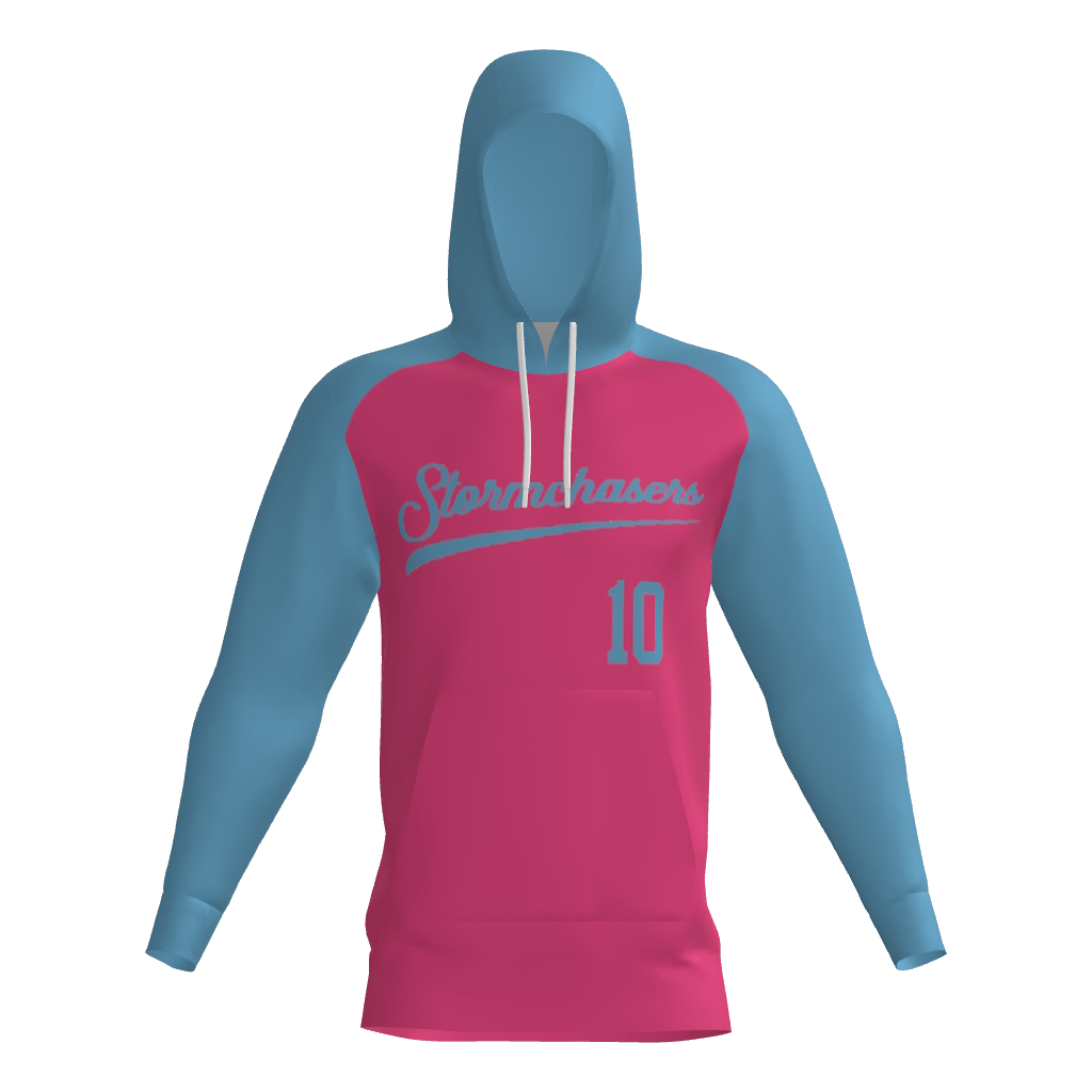 Stormchasers Sublimated Fleece Player Hoodie - Blue/Pink
