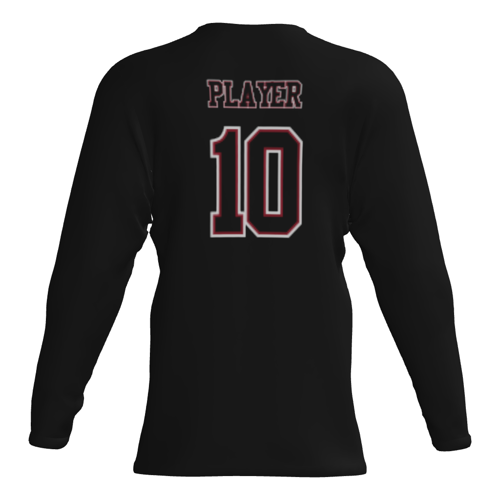 Lone Star Vipers Long Sleeve Dri-Gear Sublimated T-Shirt - Black
