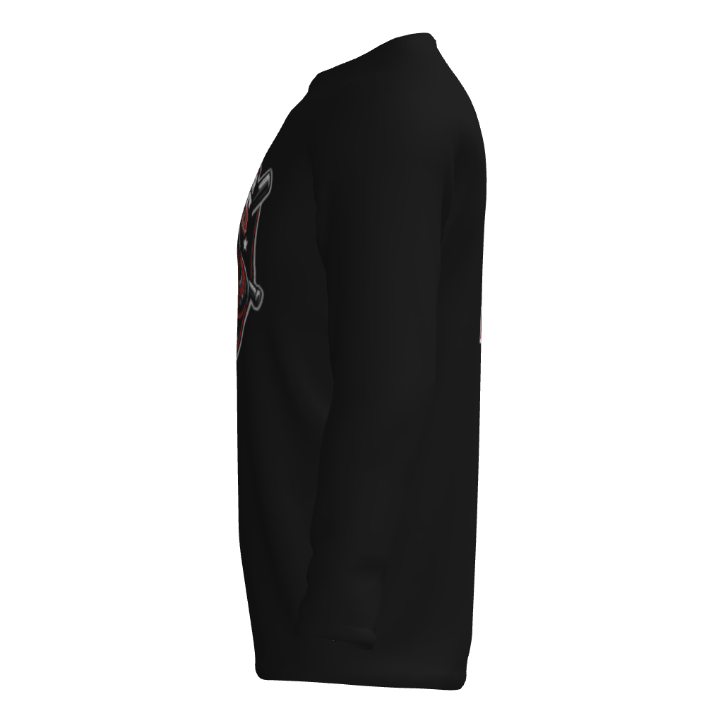 Lone Star Vipers Long Sleeve Dri-Gear Sublimated T-Shirt - Black