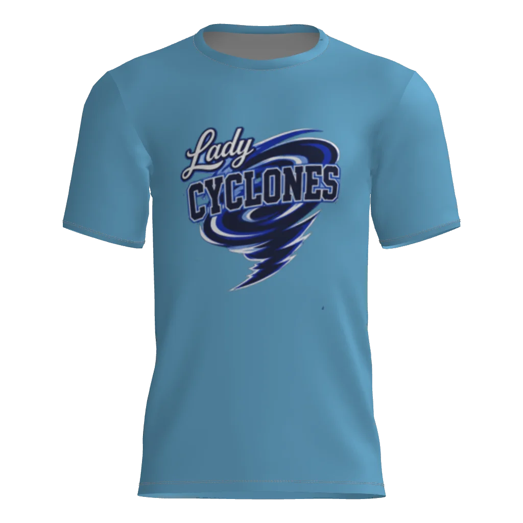 Lady Cyclones Short Sleeve Dri-Gear DTF Tee Shirt W/Number