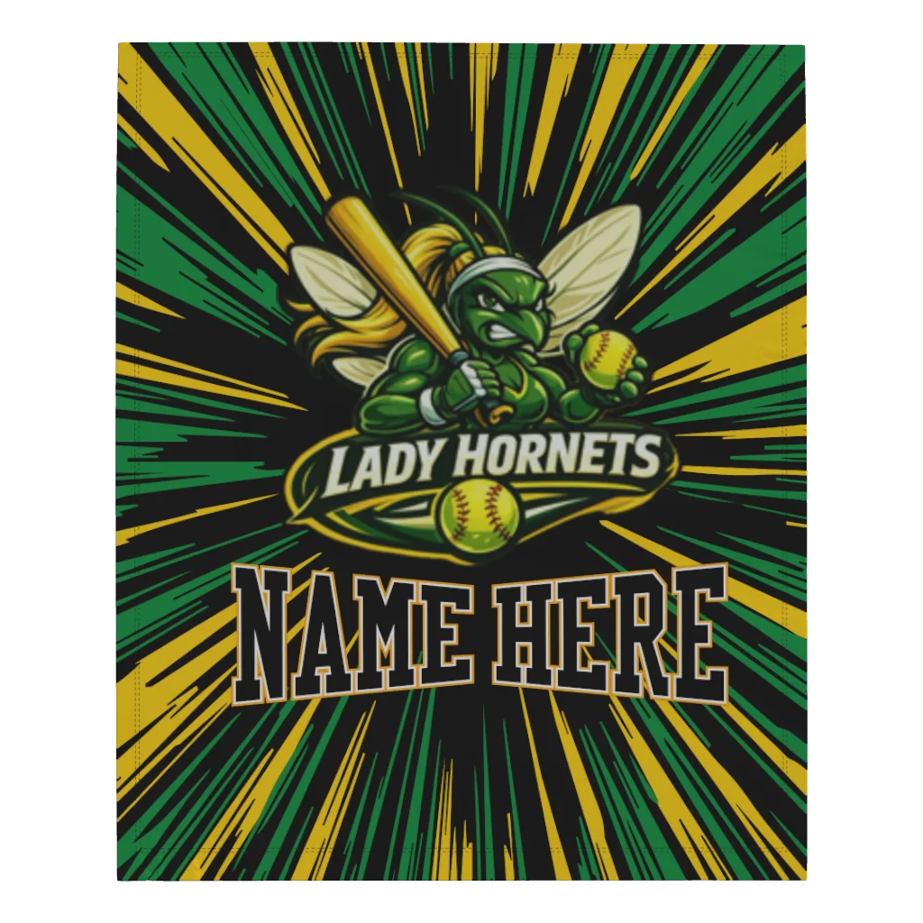 Lady Hornets Microfleece Blanket - 50" W X 60" L)
