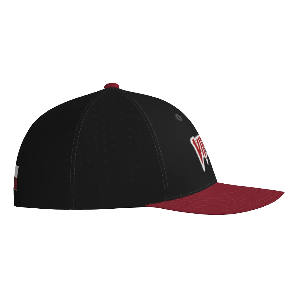 Lone Star Vipers Ultima Fitted Game Cap - Black/Red