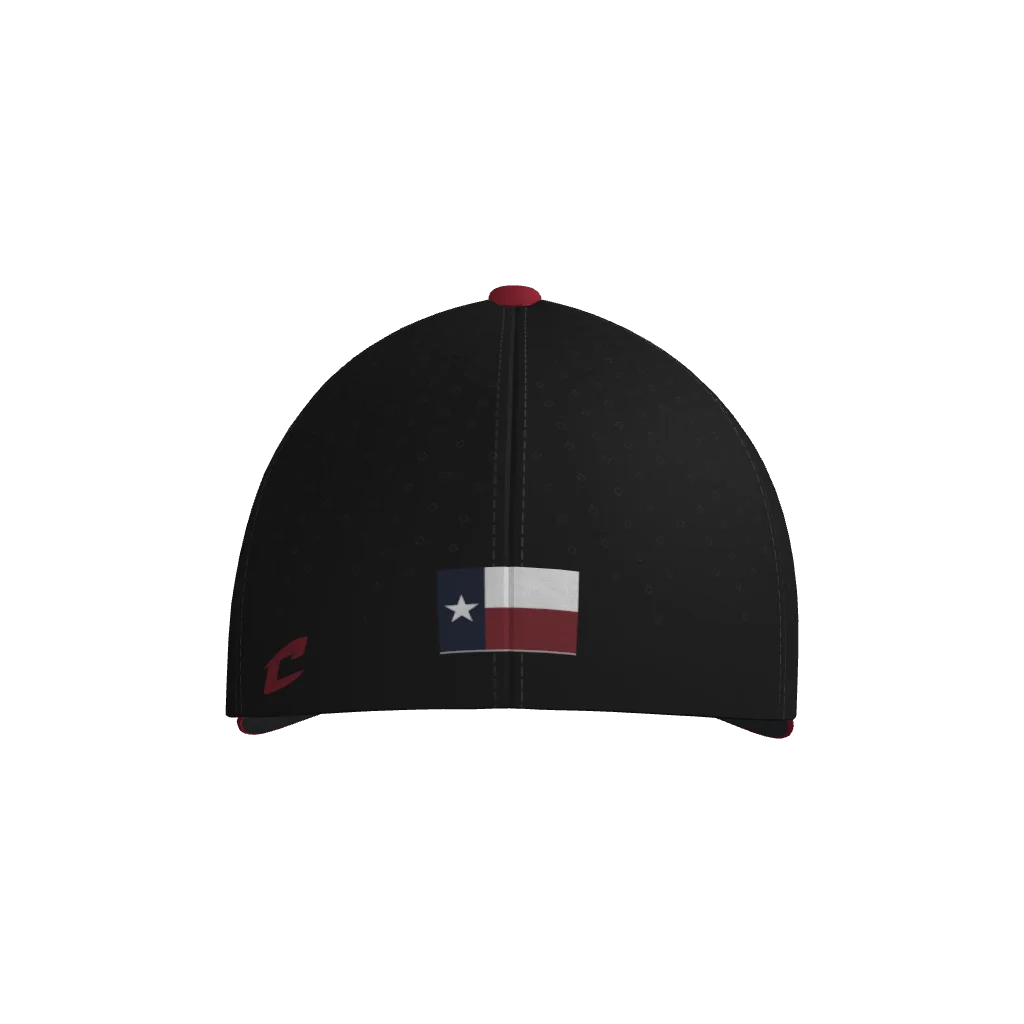 Lone Star Vipers Ultima Fitted Game Cap - Black/Red
