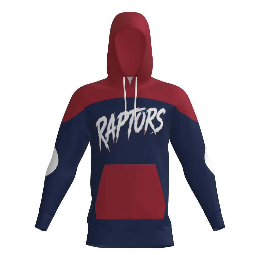 Raptors Sublimated Fleece Hoodie W/ Number