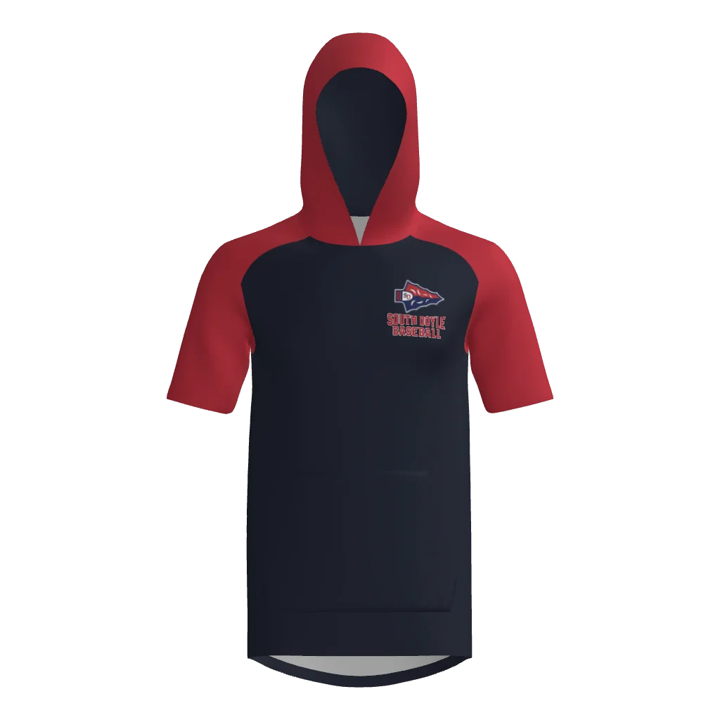 South Doyle Middle Champro Short Sleeve Fleece Hoodie With Pocket