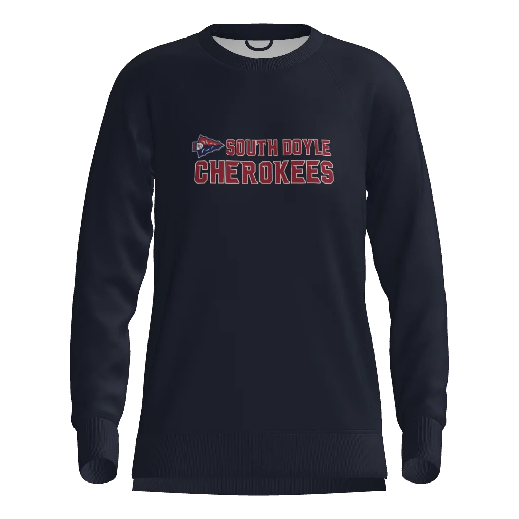 South Doyle Middle Champro Victory Fleece Women's Split Hem Crew Neck Sweatshirt