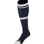 Striped Soccer Sock - Navy/White