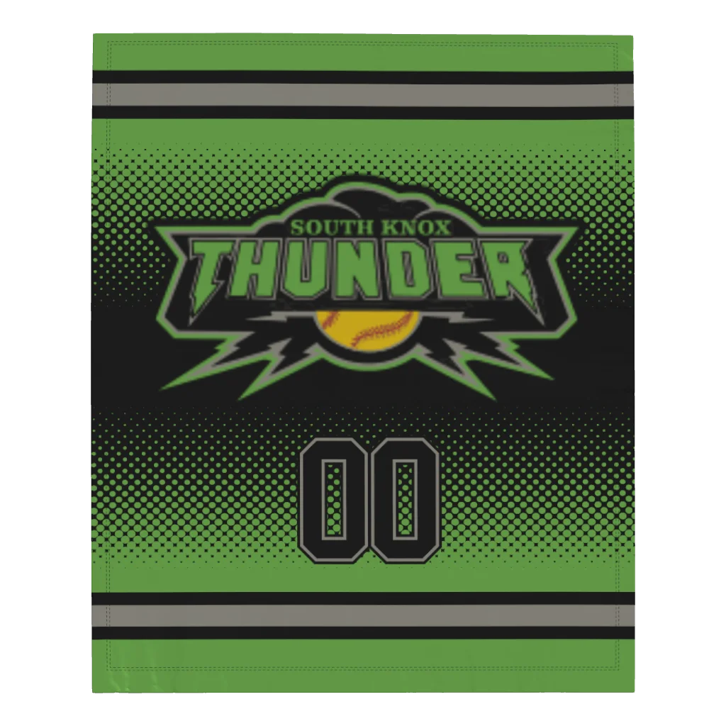 South Knox Thunder Microfleece Blanket - 50" W X 60" L - With Name or Number