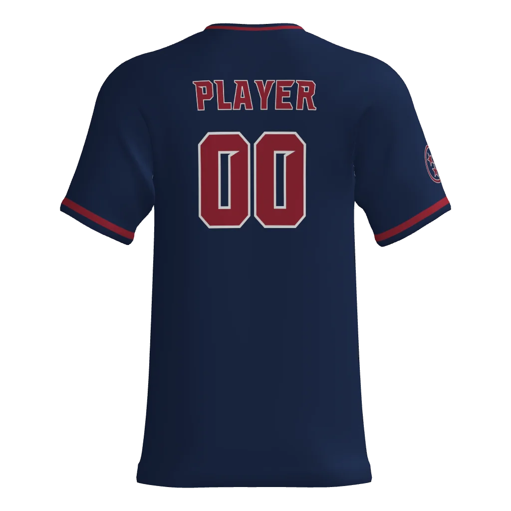 Tomahawks V-Neck Game Jersey - Navy
