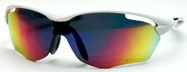 Rawlings Youth Sunglasses White w/ Red/Brown Mirror